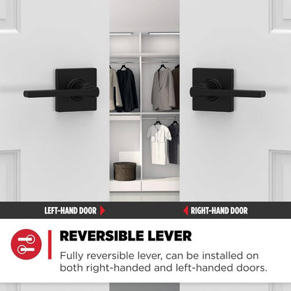 Kwikset Casey Interior Passage Door Handle, Lever For Closet And Hallway Doors