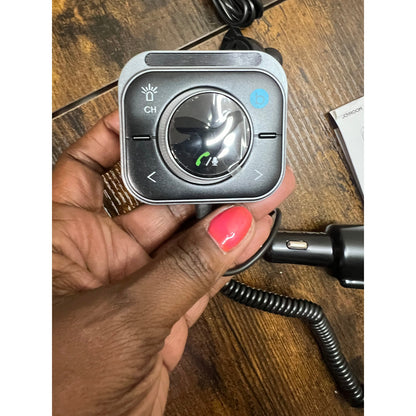 JOYROOM 66W Bluetooth 5.4 Car Adapter Aux With 3 Charging Ports?PD 30W & 2 * 18W??Air Vent Installation For Safe? Deep HiFi Bass Player Wireless Radio FM Transmitter For Car With Colorful LED Light.
