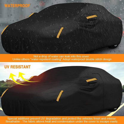 NEVERLAND Car Cover Waterproof All Weather for Sedan 183''L x 70''W x 59''H