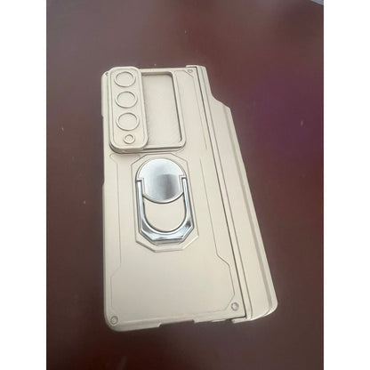 Libeagle Compatible With Samsung Galaxy Z Fold 4 Case Heavy Duty Protective-Gold
