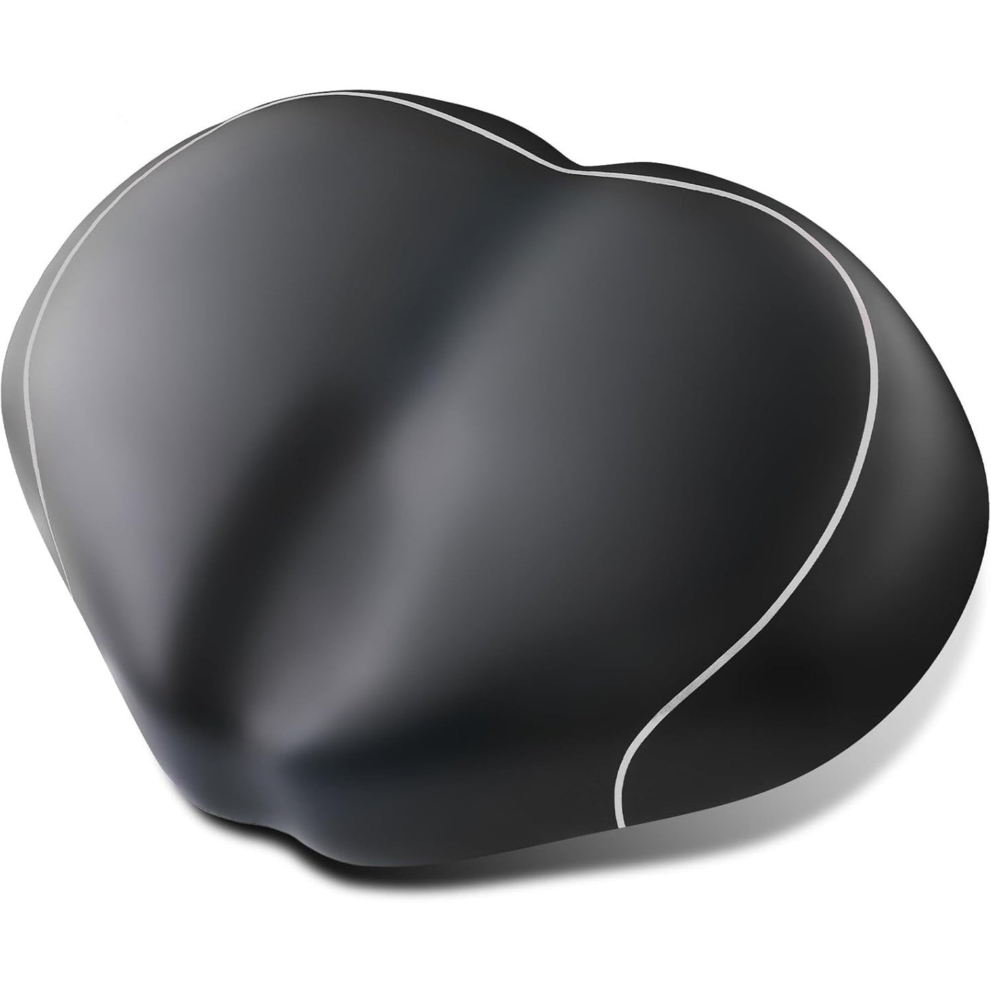 YLG Noseless Bike Seat For Men Women, Comfort Seat Cushion Compatible With Peloton, Electric Bike, Outdoor & Indoor Bikes, Wide Bicycle Saddle Replacement, Waterproof Bike Seat (Silver Noseless 10").