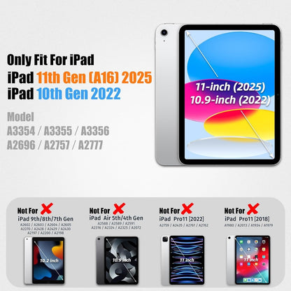 SEYMAC Stock Case For IPad (A16) 11th/10th Generation 11''/10.9'',Blue+Black