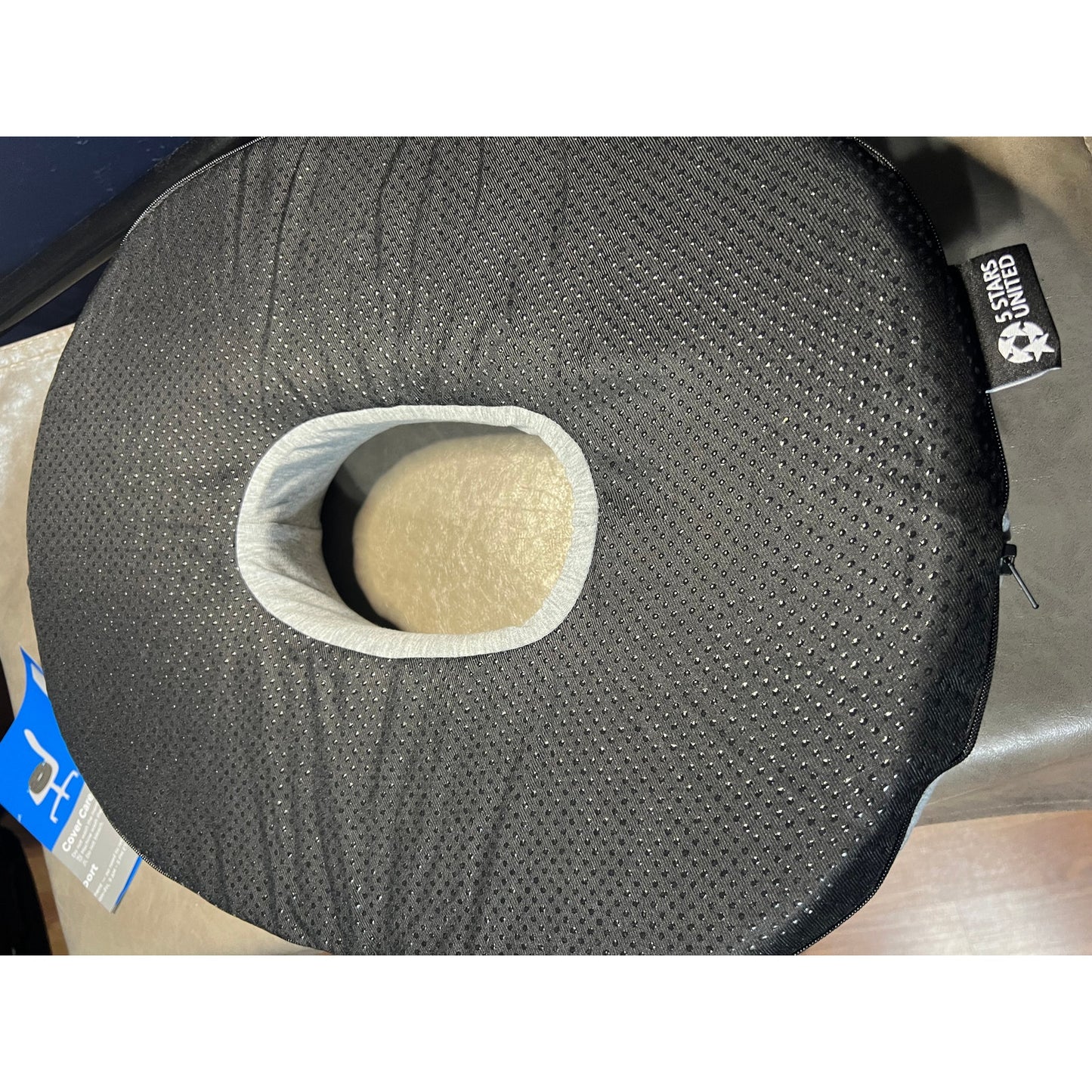 5 STARS UNITED Donut Pillow Hemorrhoid Tailbone Cushion–Large Floor Cushion,Gray