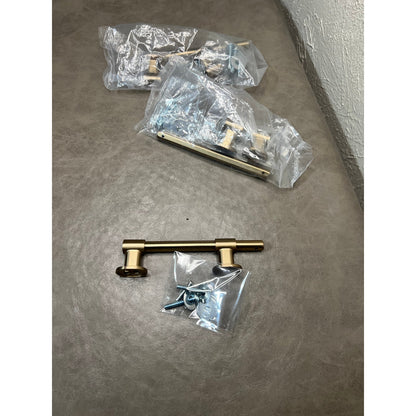 Franklin Brass 3 Pack Champagne Bronze Gold Cabinet Handles Adjustable Drawer