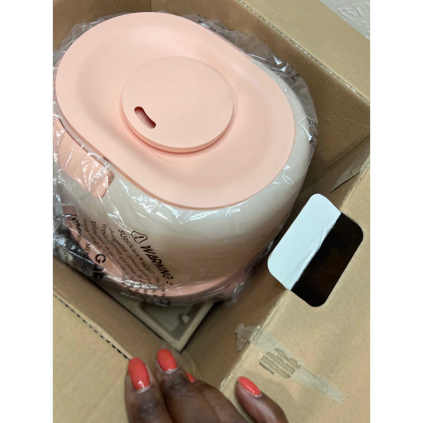 Frida Baby 3-In-1 Cool Mist Humidifier For Large Rooms, Top Fill Humidifie-Peach