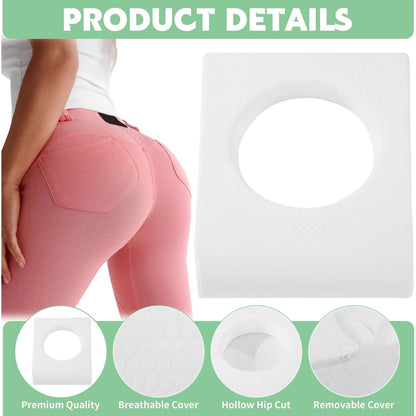 HOMBYS BBL Pillow After Surgery For Sleeping,High Density Foam Butt (White)