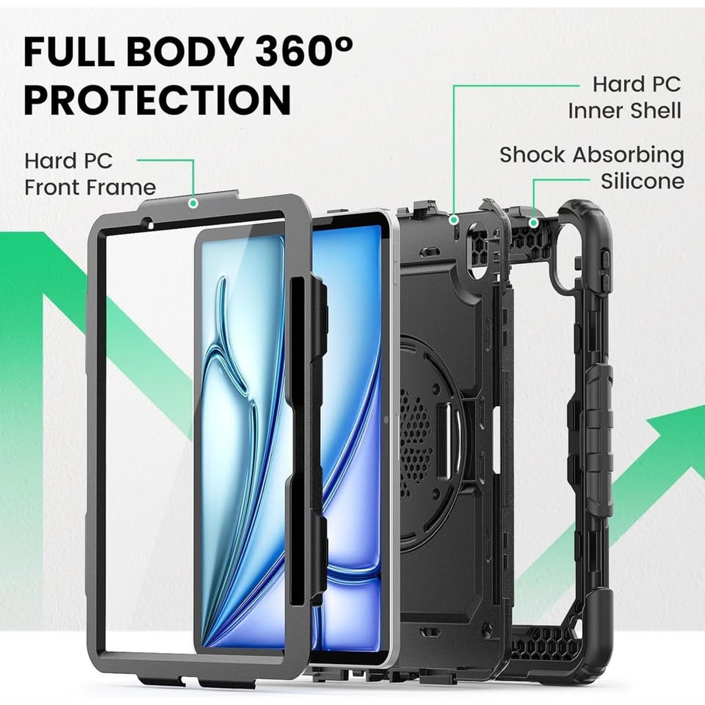 SEYMAC Case For IPad Air 11 Inch M3 2025/M2 2024 (Air 7th/6th Generation)