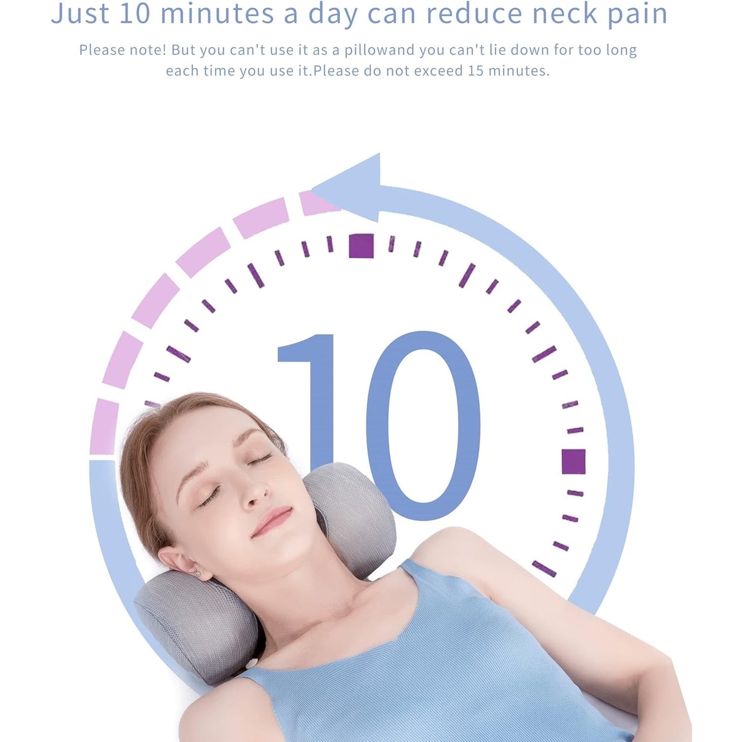 Bespilow Small Neck Roll Pillow,Say Goodbye To Neck Pain, Cervical Memory Foam