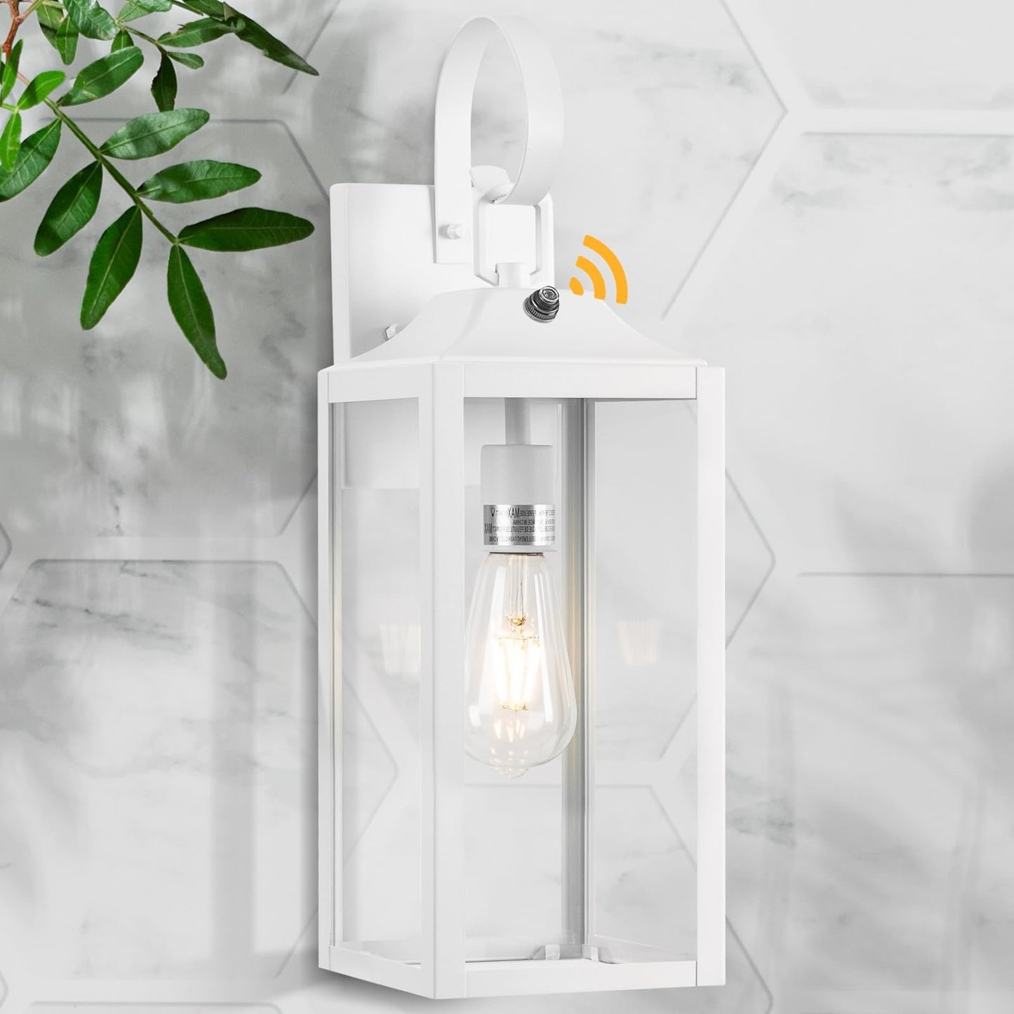 Yolsunes 19" Outdoor Wall Light White