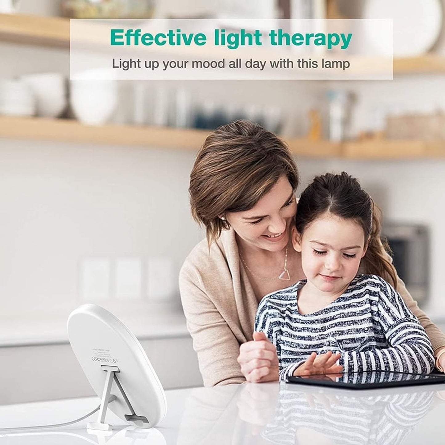 Light Therapy Lamp, UV-Free 10000 Lux Therapy Light Daylight Lamp Touch Control