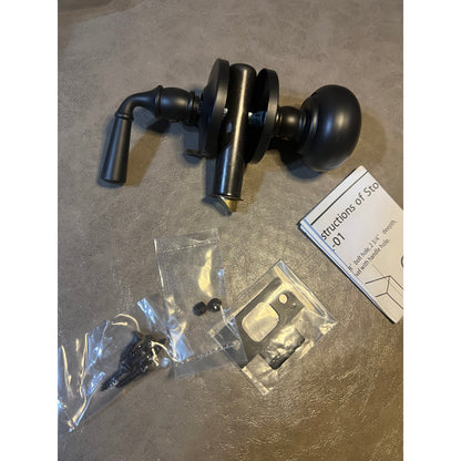 QCAA Solid Brass Storm Door Latch, Oil Rubbed Bronze US10B,Made In Taiwan,1 Pack