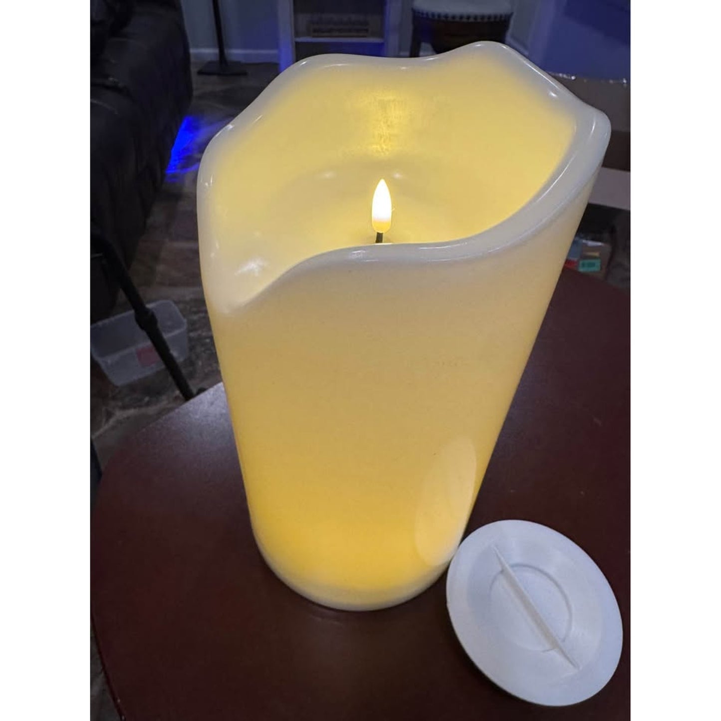 Homemory 6.3" X 12" Extra Large Outdoor Waterproof Candle With Auto 6-Hour