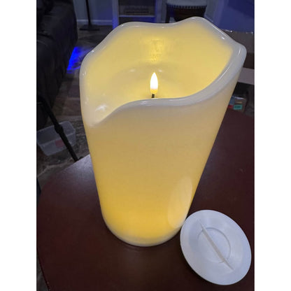 Homemory 6.3" X 12" Extra Large Outdoor Waterproof Candle With Auto 6-Hour