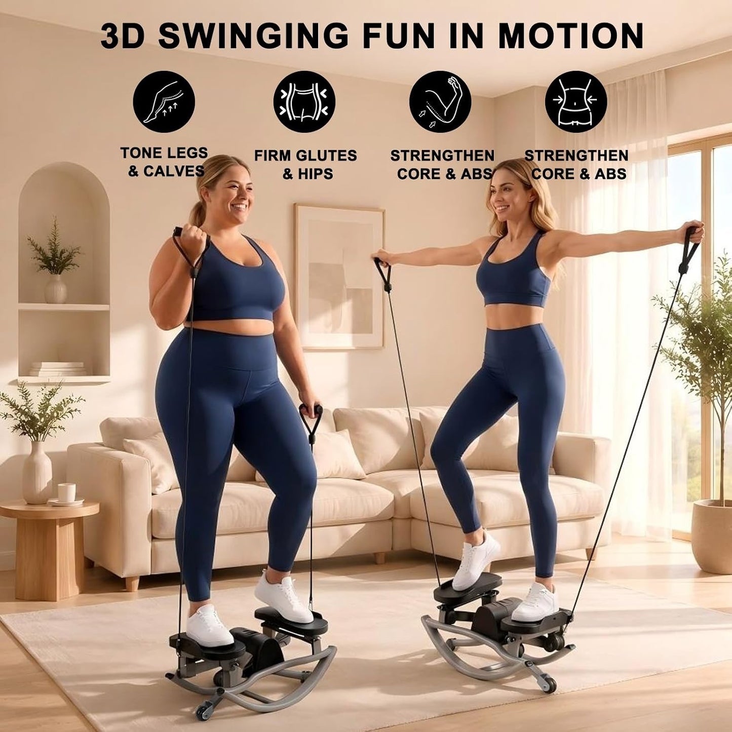 Rock Stepper, Rock Stepper Side To Side, Lateral Rocking Fitness Stepper Home