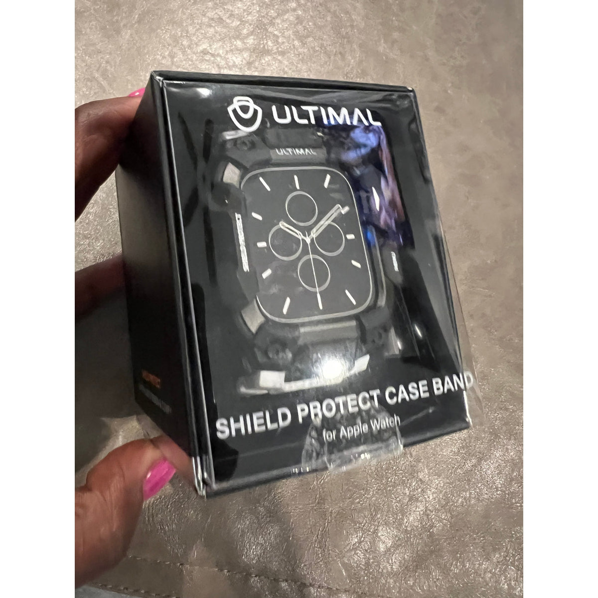ULTIMAL Rugged Case with Band for Apple Watch Band 45mm,Compatible-45mm,White