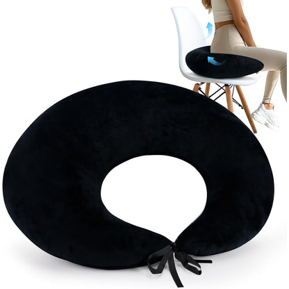 BBL Pillow After Surgery for Butt Sleeping Sitting Driving Donut Hemorrho(Black)