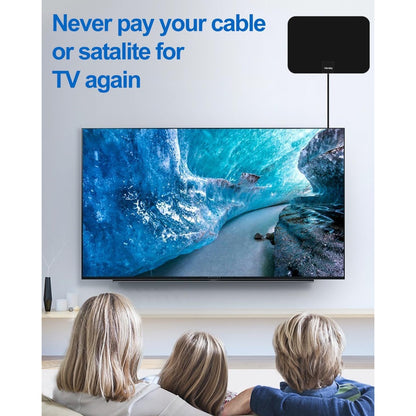 TV Antenna Indoor, Digital Amplified Indoor HDTV Antenna, 1080p VHF UHF TV
