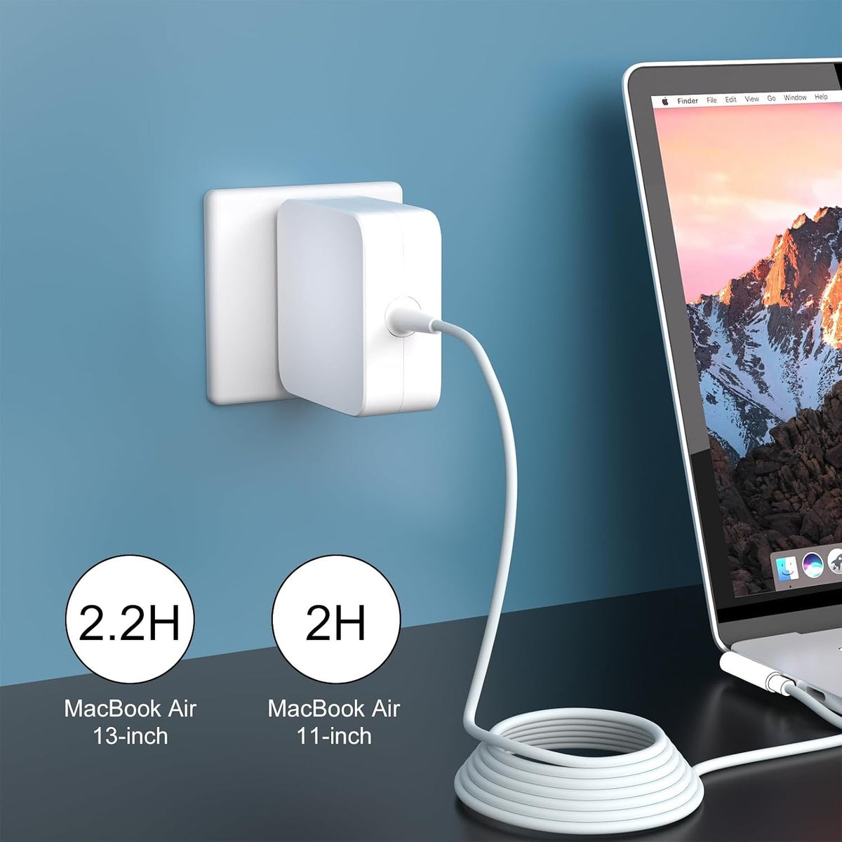 85W L-Tip Charger Compatible with Mac Book 13/15/17" Before Mid 2012 Magnetic