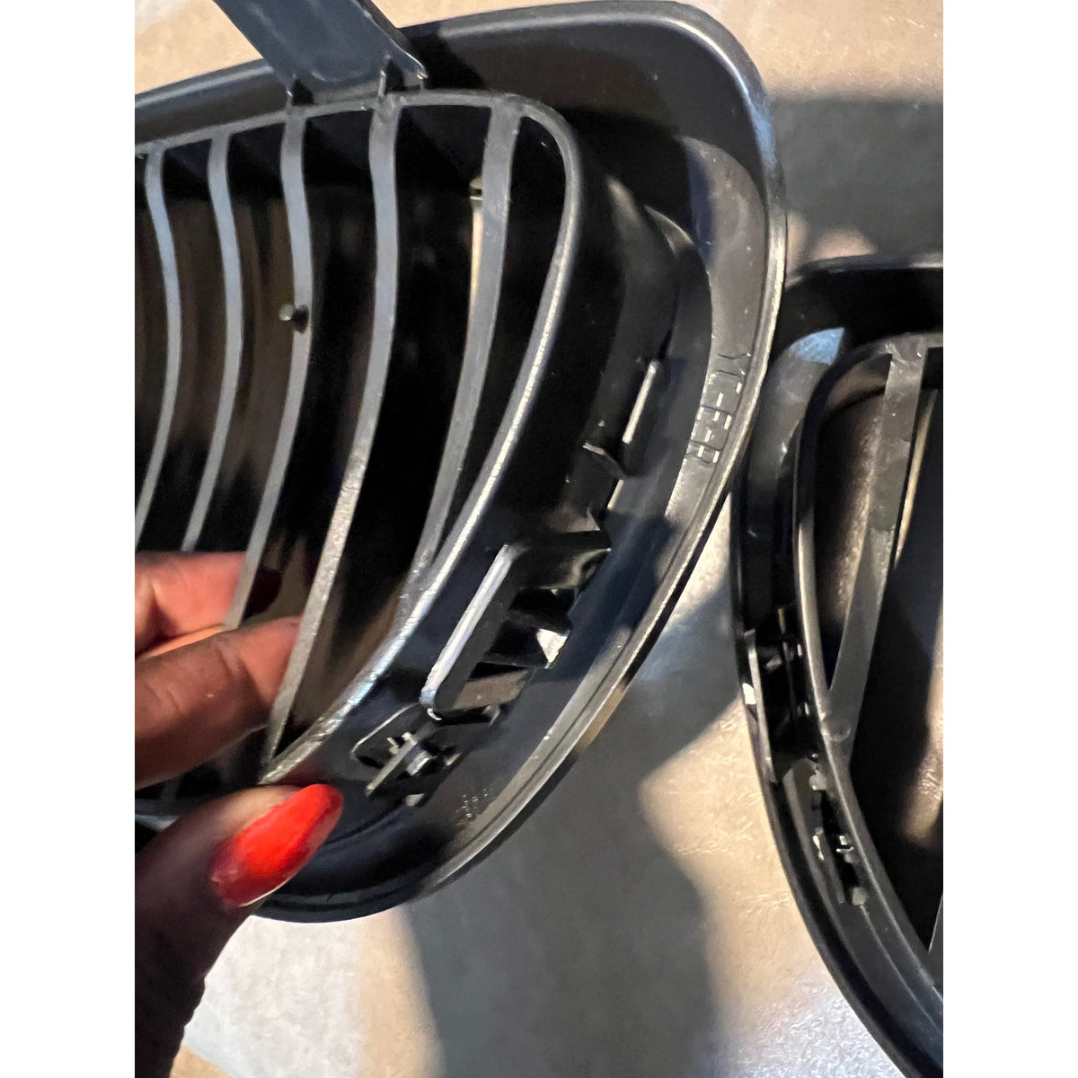 X AUTOHAUX Pair Front Kidney Grille Gloss Black For BMW E92 2007-2010 2 Door