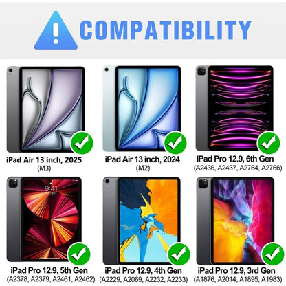 Nillkin IPad Air 13 Inch Case Keyboard (M3,2025/M2,2024), Slide Camera Cover