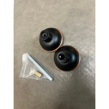 Newliplace Vintage Style Door Knob Set With Spindle, Antique Door Knob-Black 1pc