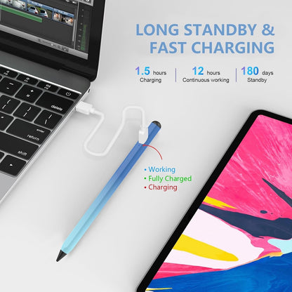 Stylus Pen For IPad 2018-2023 With Palm Rejection, Active Pencil (Gradient Blue)