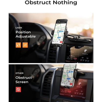 LISEN CD Phone Holder For Car IPhone 17 Adjustable CD Slot Phone Mount Holder