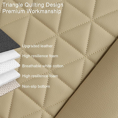 Black Panther Luxury Polyvinyl Car Seat Cover Front Bottom Seat-1 Piece,Beige