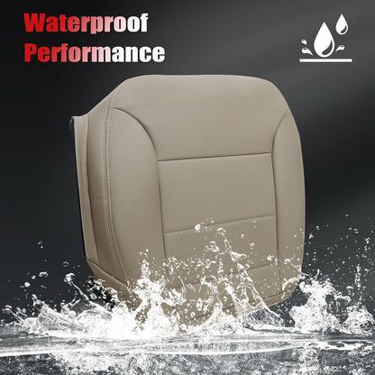 Vigoraze Driver Bottom Leather Replacement Seat Cover Tan Compatible-Tan