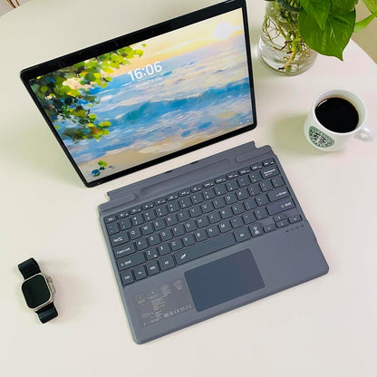 Keyboard for Microsoft Surface Pro Copilot+ (11th Edition) / Pro 11 / Pro 10/9 / 8 / X, 13 inch, Detachable Type Cover with Touchpad, Without Backlit & Pen Holder (Fossil)