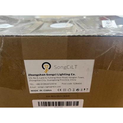 SongCiLT Vintage 2-Lights Clear Ribbed Glass Wall Sconce Lighting (INCLUDES 1 GLASS GLOBE INSTEAD OF2)