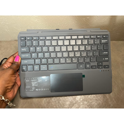 Keyboard for Microsoft Surface Pro Copilot+ (11th Edition) / Pro 11 / Pro 10/9 / 8 / X, 13 inch, Detachable Type Cover with Touchpad, Without Backlit & Pen Holder (Fossil)