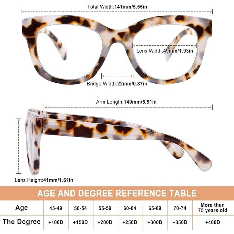 CHOFILORD Progressive Multifocus Reading Glasses (A1 Multicolor, 1.5, Diopters)