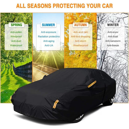 NEVERLAND Car Cover Waterproof All Weather for Sedan 183''L x 70''W x 59''H