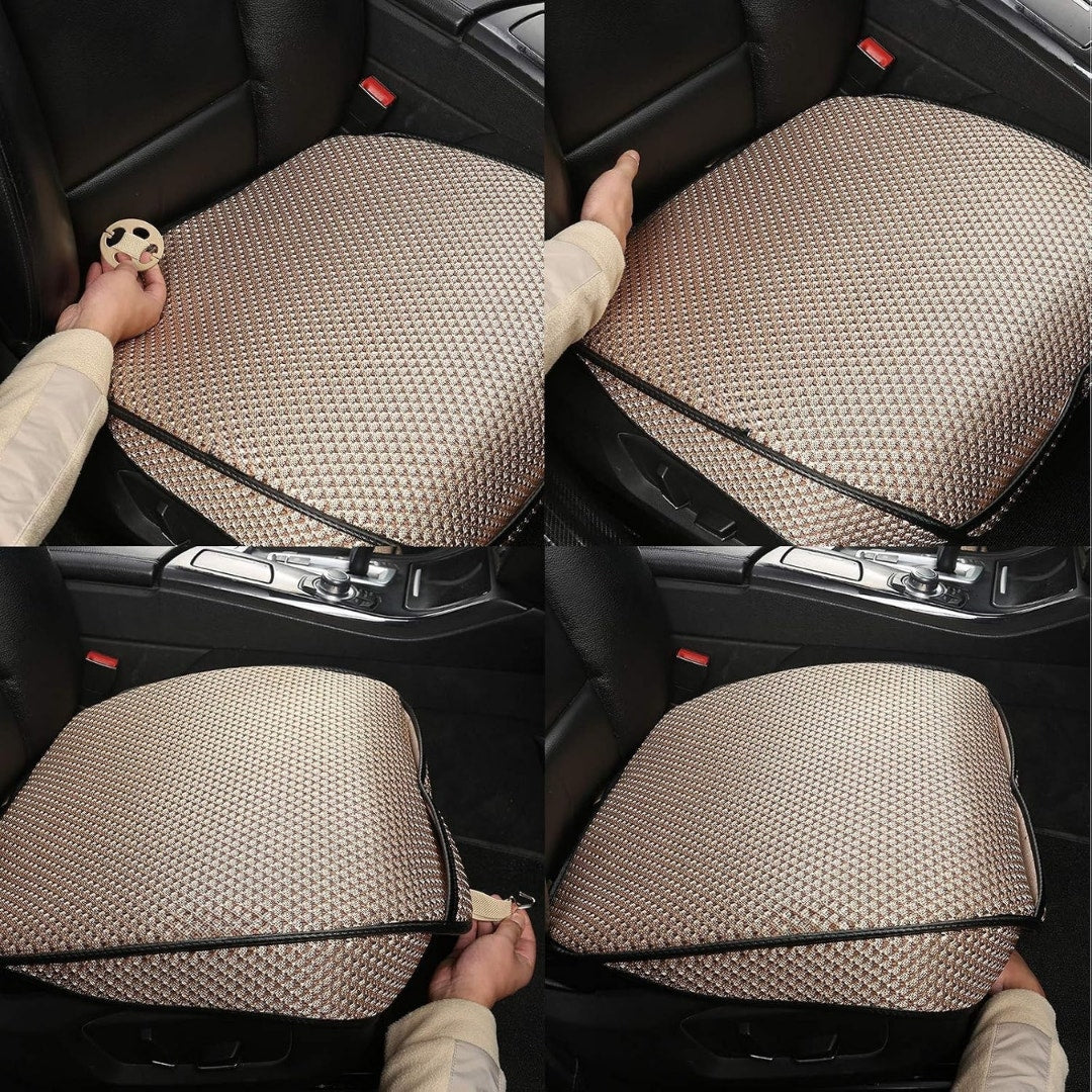 Auto Newer Breathable Universal Four Seasons Car Seat Covers(Gold Beige,1PCS)