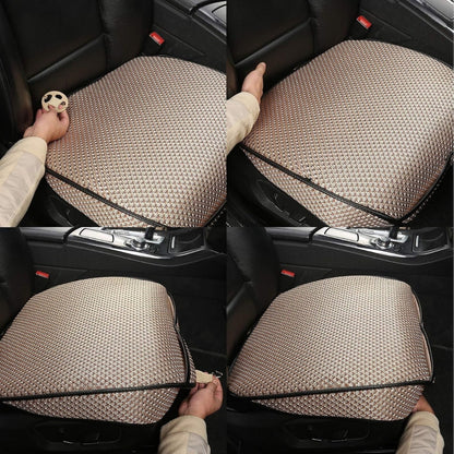 Auto Newer Breathable Universal Four Seasons Car Seat Covers(Gold Beige,1PCS)