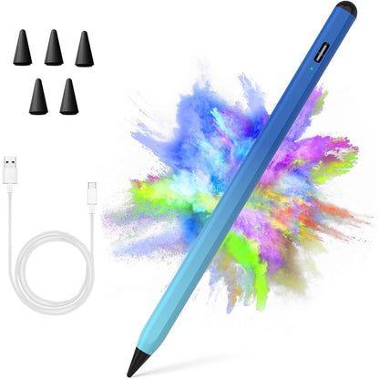 Stylus Pen For IPad 2018-2023 With Palm Rejection, Active Pencil (Gradient Blue)