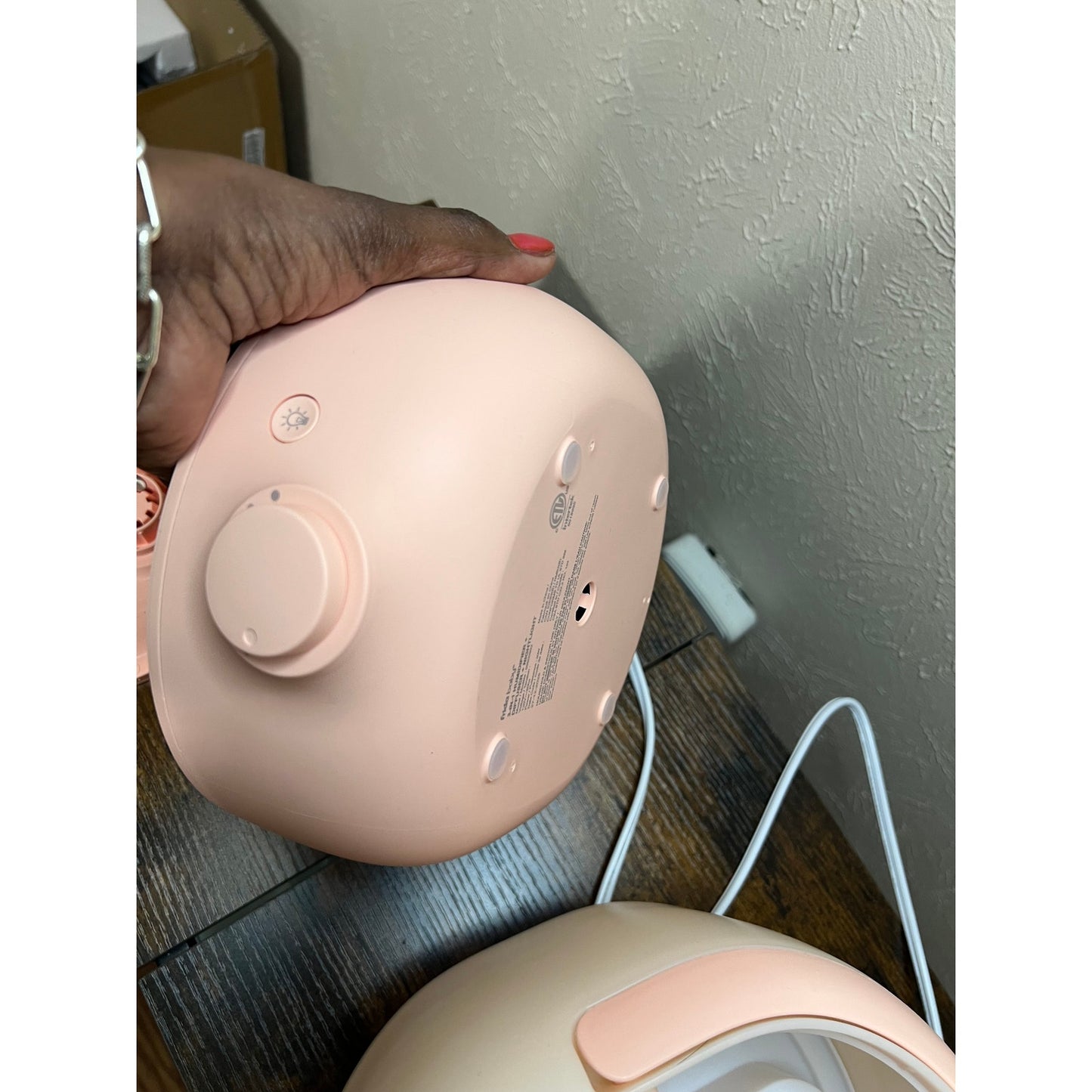 Frida Baby 3-In-1 Cool Mist Humidifier For Large Rooms, Top Fill Humidifie-Peach