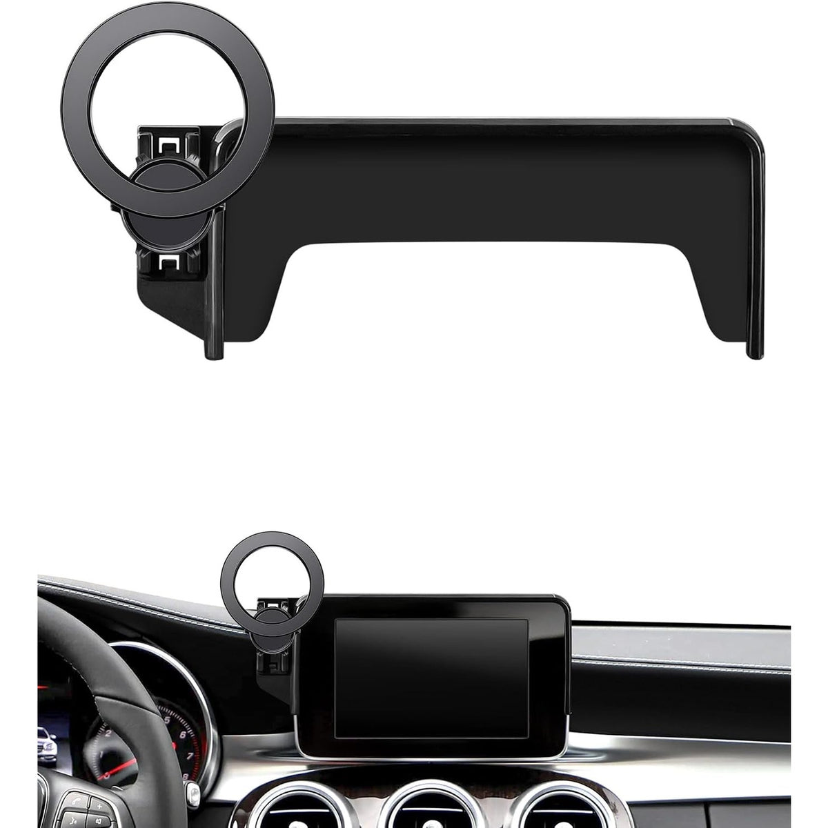 Car Phone Holder For Mercedes-Benz GLC 2016-2019, C-Class 15-18, 7" Screen