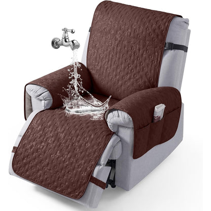 VANSOFY 100% Waterproof Recliner Chair Cover, Recliner Cover (Coffee, 25")