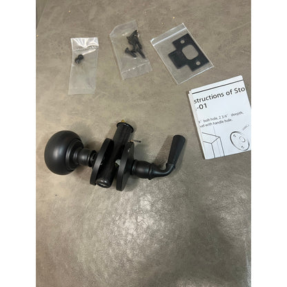QCAA Solid Brass Storm Door Latch, Oil Rubbed Bronze US10B-1 Pack Black