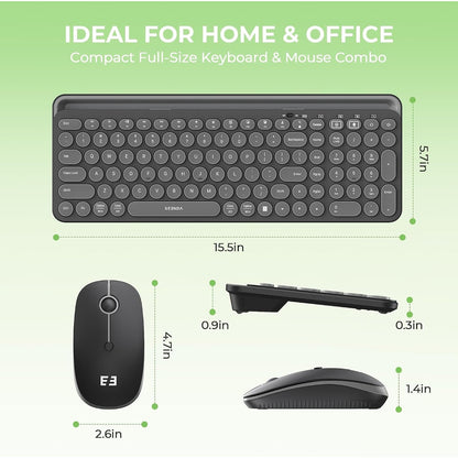 Seenda Bluetooth Keyboard And Mouse For IPad, CTU-301 Wireless Multi-Black
