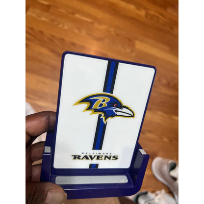 SOAR NFL Cell Phone Wireless Charging Stand V.4, Baltimore Ravens
