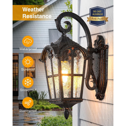 VIANIS Exterior Lighting Fixtures, Large Size Oil Rubbed Bronze Outdoor Wall