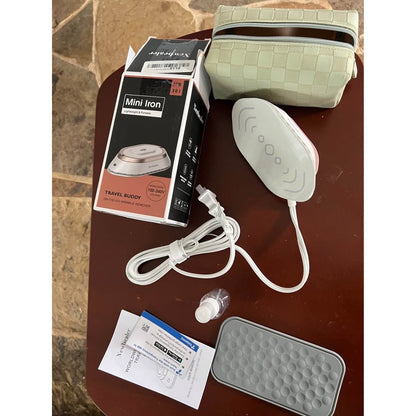 Newbealer Travel Iron With Dual Voltage - 120V/220V Lightweight Dry IronNo Steam