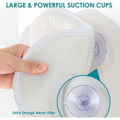 SQLHM Bath Pillows For Tub,Luxury Bath Pillow For Neck And Back Support