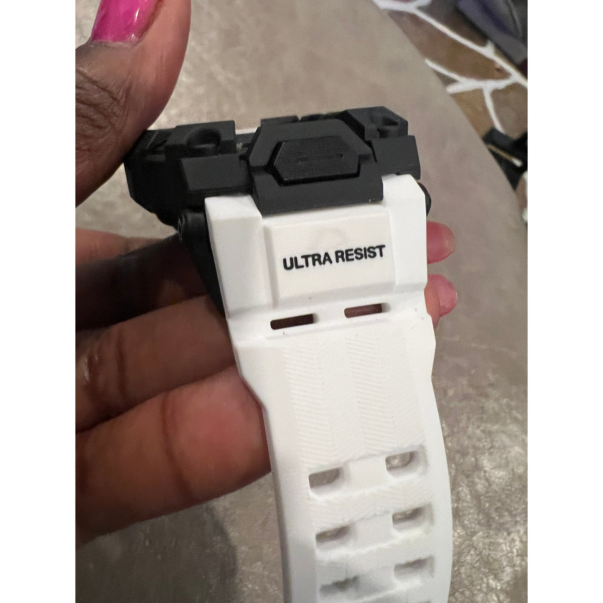 ULTIMAL Rugged Case with Band for Apple Watch Band 45mm,Compatible-45mm,White