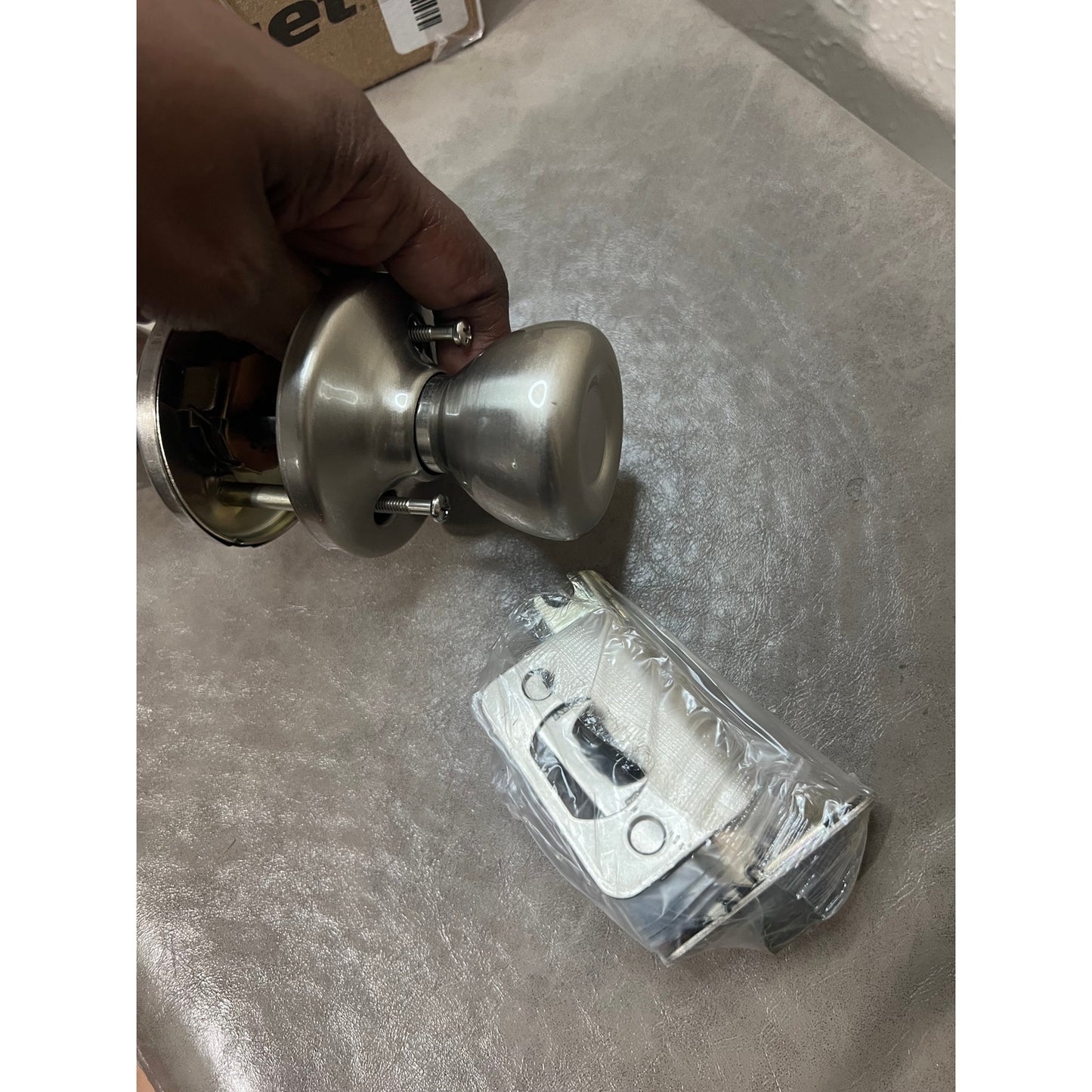 Kwikset Tylo Interior Passage Door Knob, Handle For Closet And Hallway Doors, Non-Locking Doorknob In Satin Nickel, With Microban Protection, 1 Count (Pack Of 1).