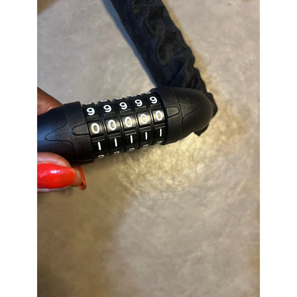 NDakter Bike Chain Lock, 5 Digit Combination Heavy Duty Anti Theft Bicycle-Black
