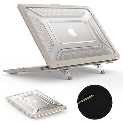 SEYMAC Stock Case For MacBook Pro 14 Inch, Shock-Absorbing Protection-Beige